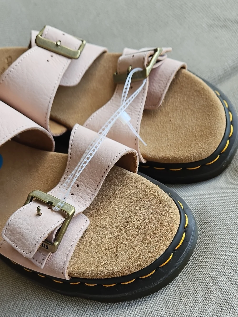 Dr Martens Josef Slide Sandals In Powder Pink Men's 9, Woman's 10
